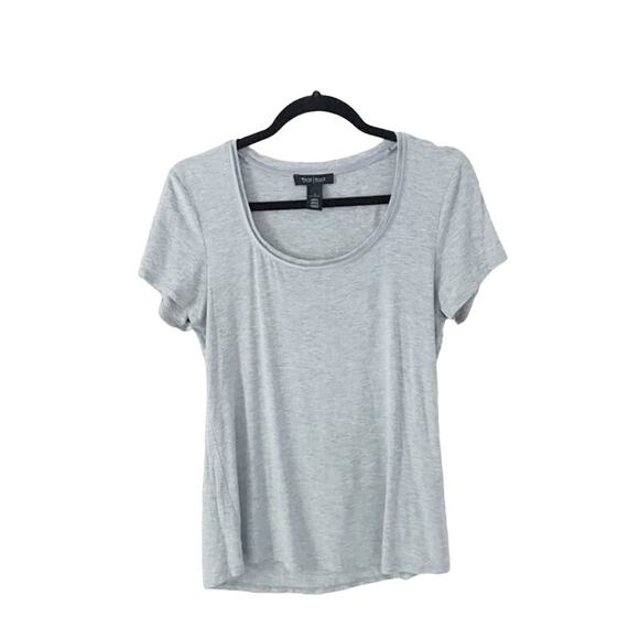 WHBM Heather Gray Manhattan Tee Size Medium - Picture 4 of 6